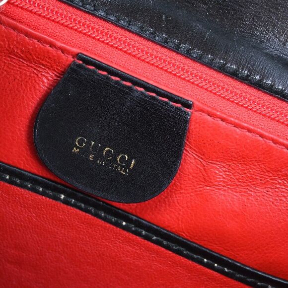 Gucci Black Bamboo 2Way Handbag #142560G13B - Picture 3 of 11